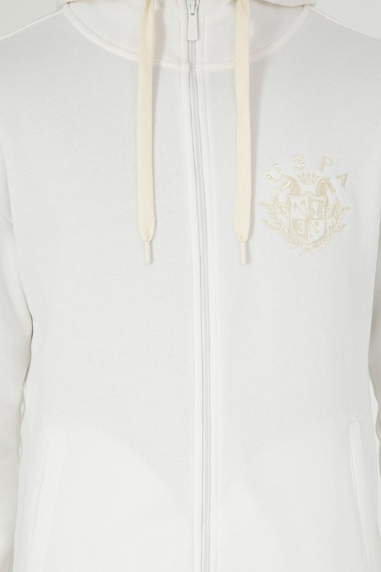 Erkek Krem Örme Hırka - 50290731011