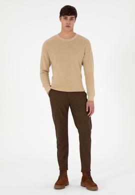 Erkek Kahverengi Kanvas Pantolon - 50291200099