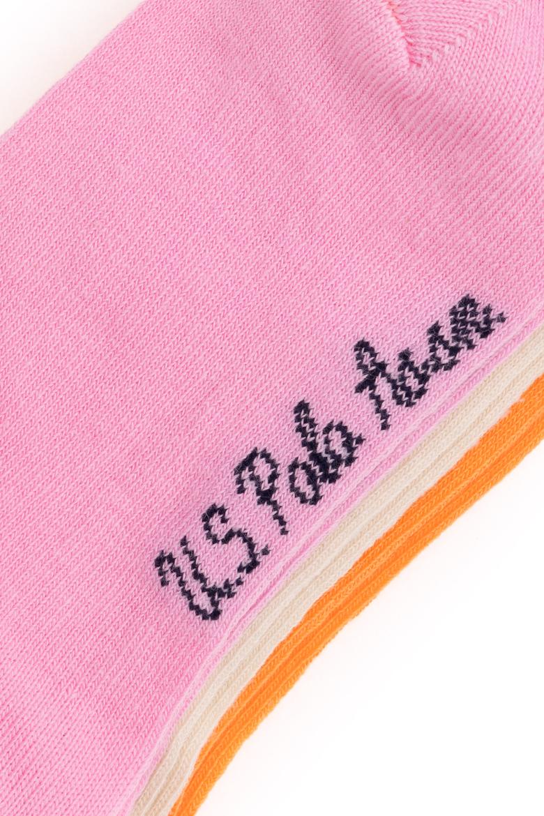Kız Çocuk Pembe 3'lü Patik Çorap - 50299020004