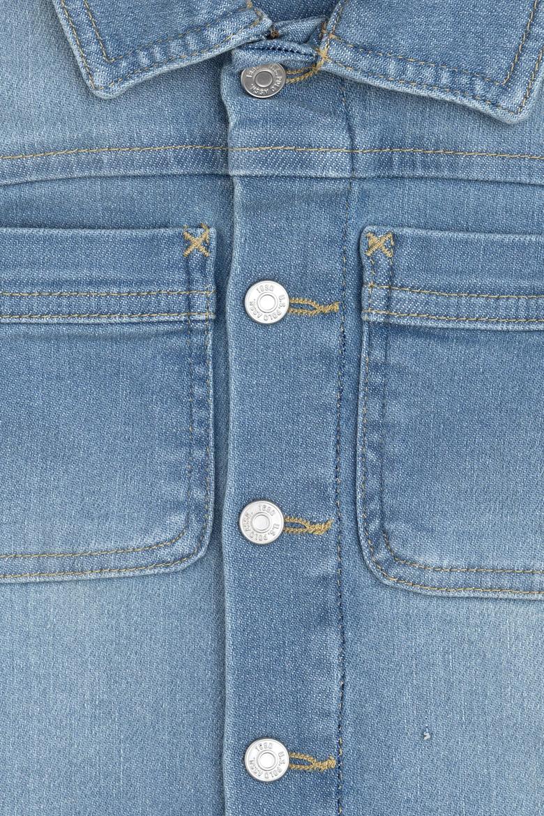 Erkek Çocuk Açık Mavi Jean Gömlek - 50291159006