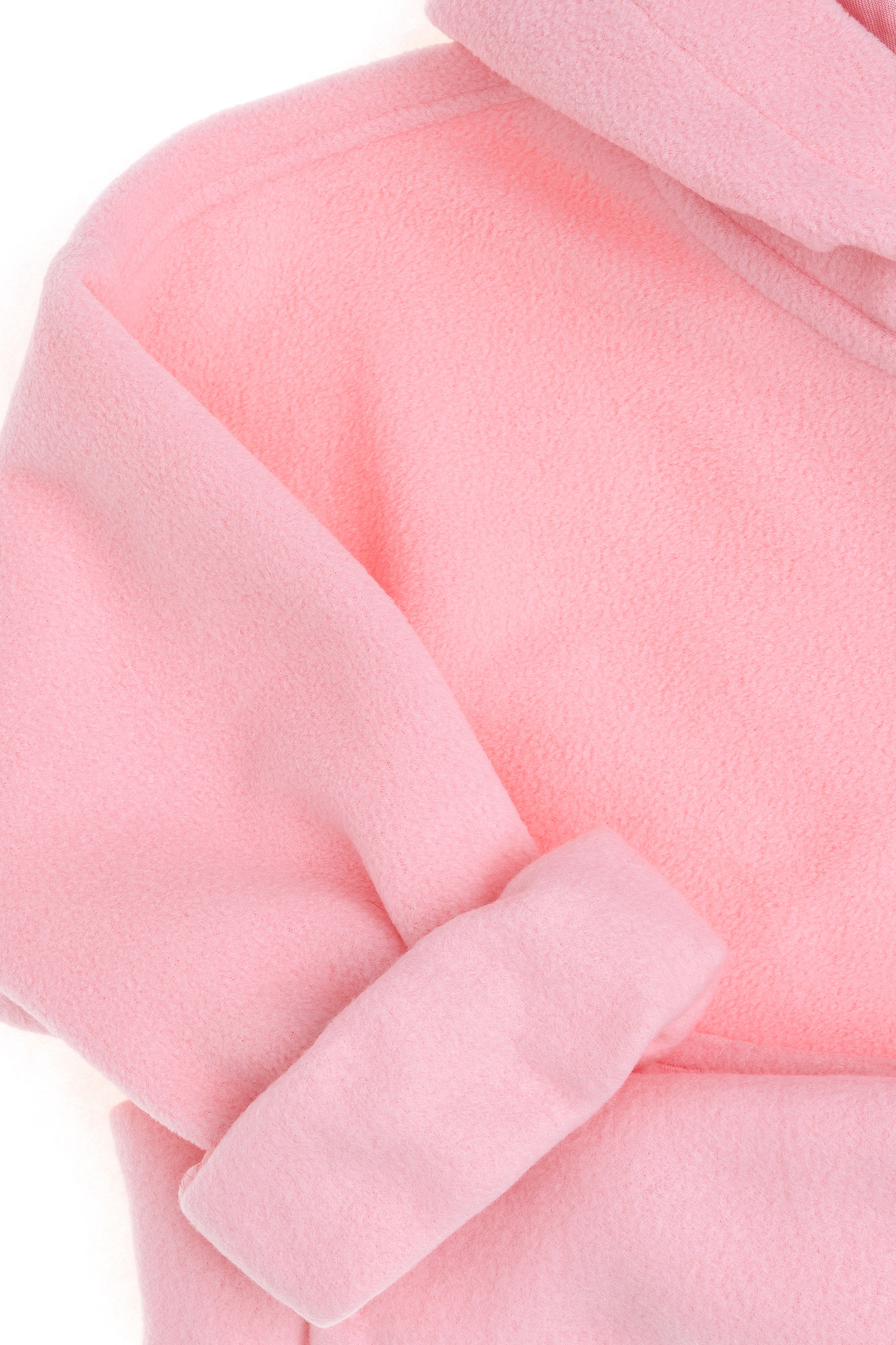 Kız Çocuk Pudra Kapüşonlu Sweatshirt - Image 4