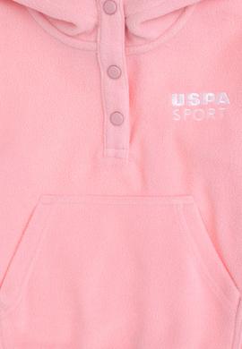 Kız Çocuk Pudra Kapüşonlu Sweatshirt - 50291467032