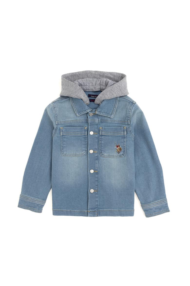 Erkek Çocuk Açık Mavi Jean Gömlek