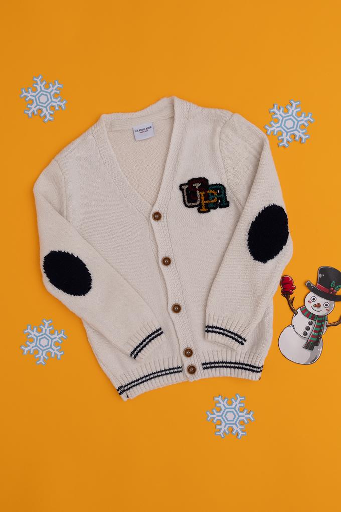 Erkek Çocuk Taş Melanj Triko Hırka