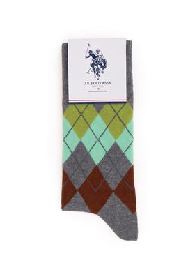 Erkek Gri Melanj Çorap - 50295657002