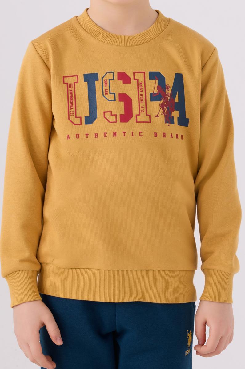 Erkek Çocuk Hardal Pijama Takımı