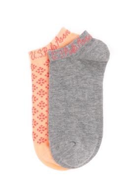 Kadın Somon 2'li Patik Çorap - 50299027002