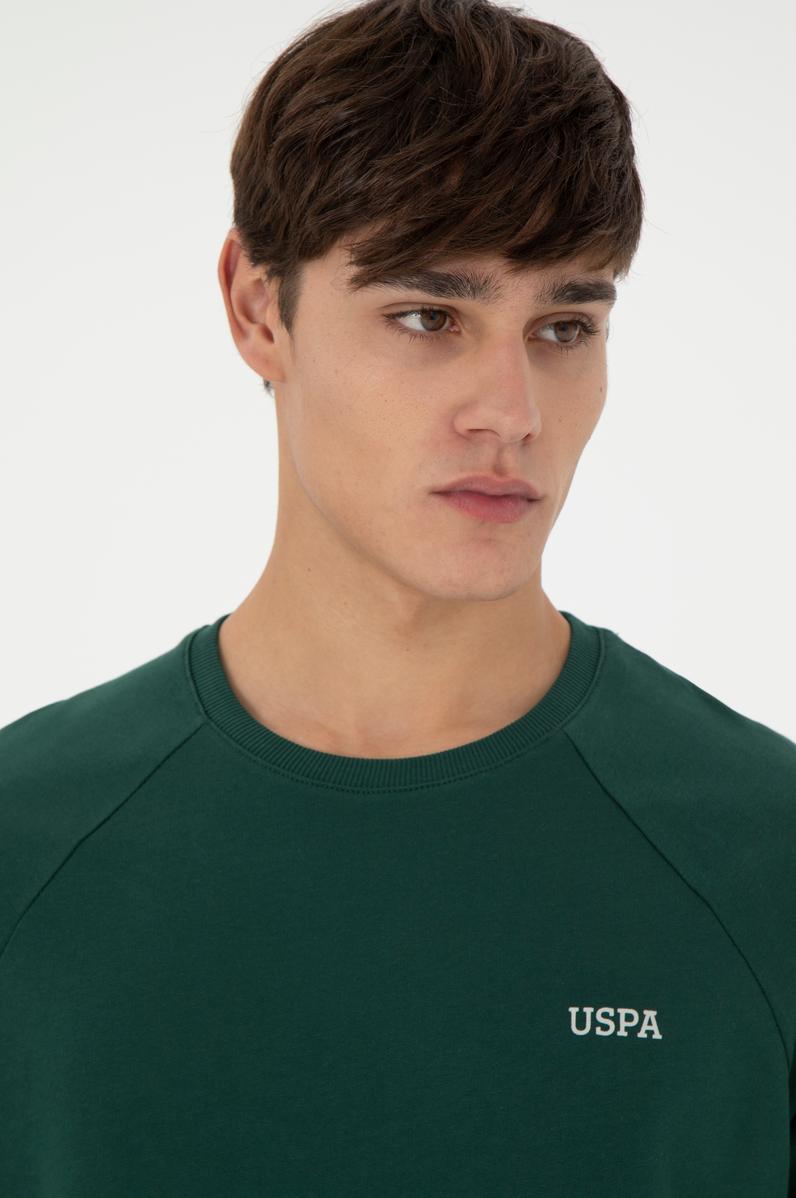 Erkek Koyu Yeşil Sweatshirt