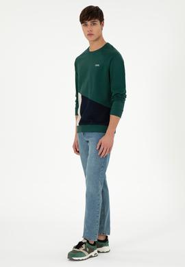 Erkek Koyu Yeşil Sweatshirt - 50293405029