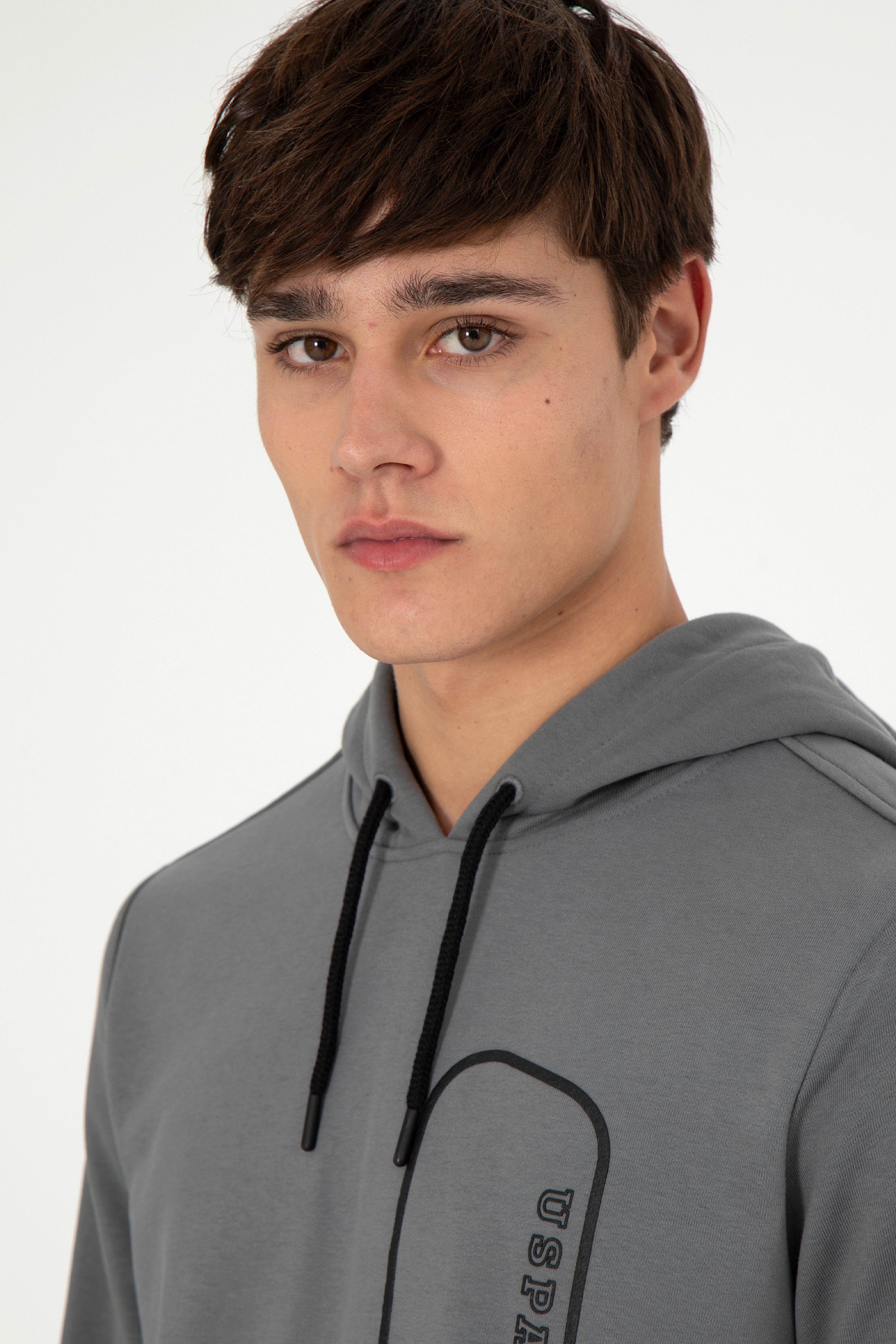 Erkek Gri Sweatshirt - Image 2