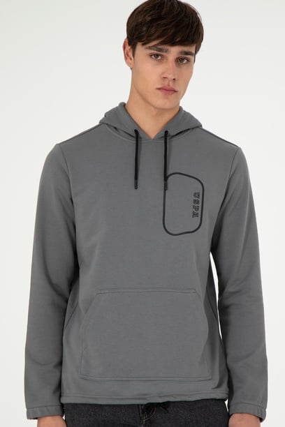 Erkek Gri Sweatshirt