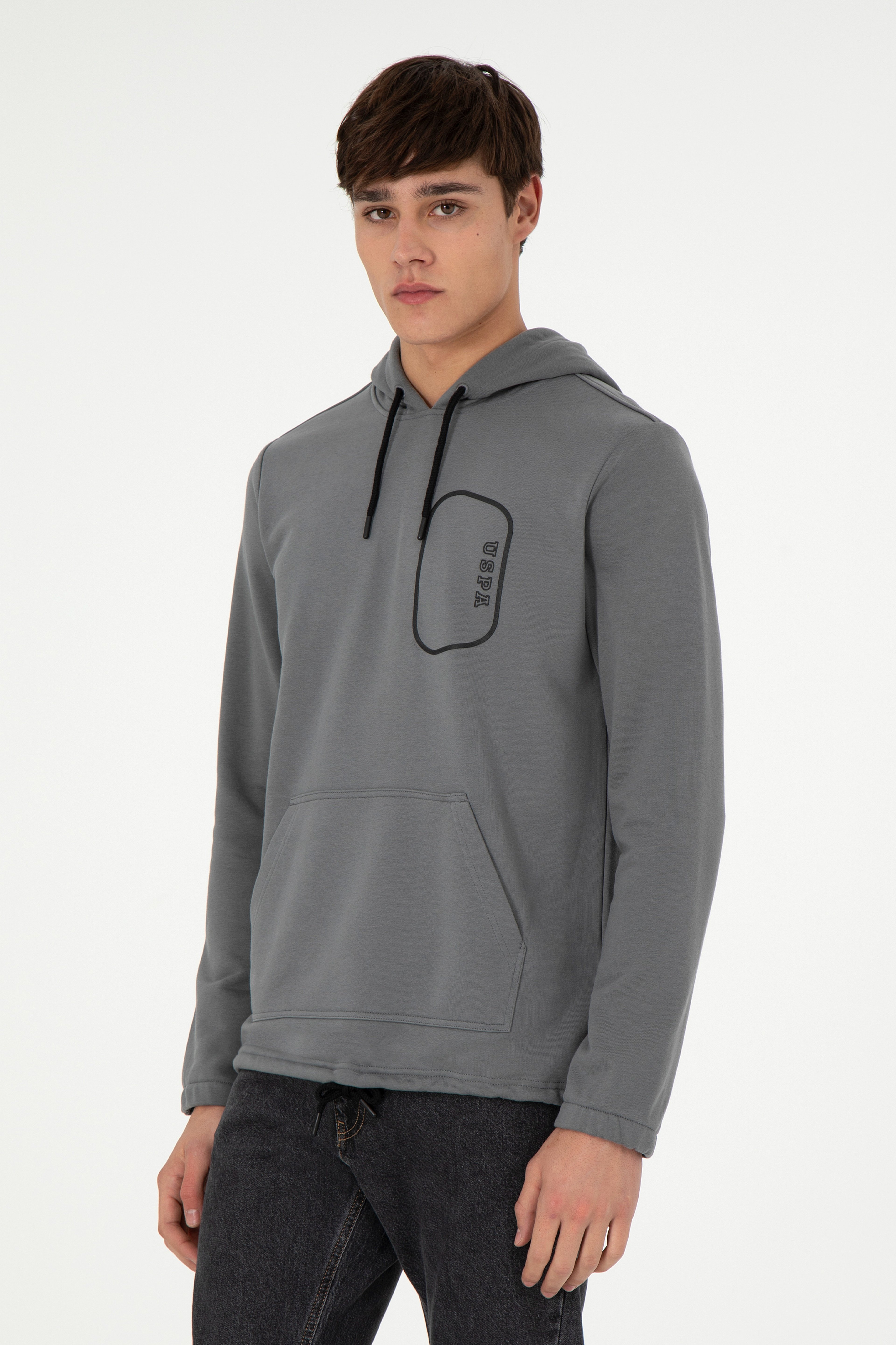 Erkek Gri Sweatshirt - Image 1