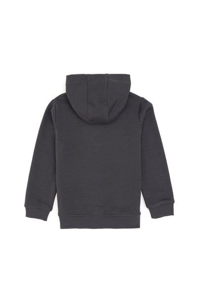 Erkek Çocuk Fermuarlı Kapüşonlu Antrasit Sweatshirt