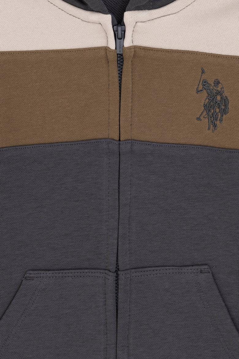 Erkek Çocuk Fermuarlı Kapüşonlu Antrasit Sweatshirt - 50293724040