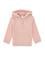 Kız Bebek Toz Pembe Kapüşonlu Şardonlu Basic Sweatshirt