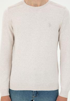 Erkek Taş Melanj Basic Kazak - 50294740001