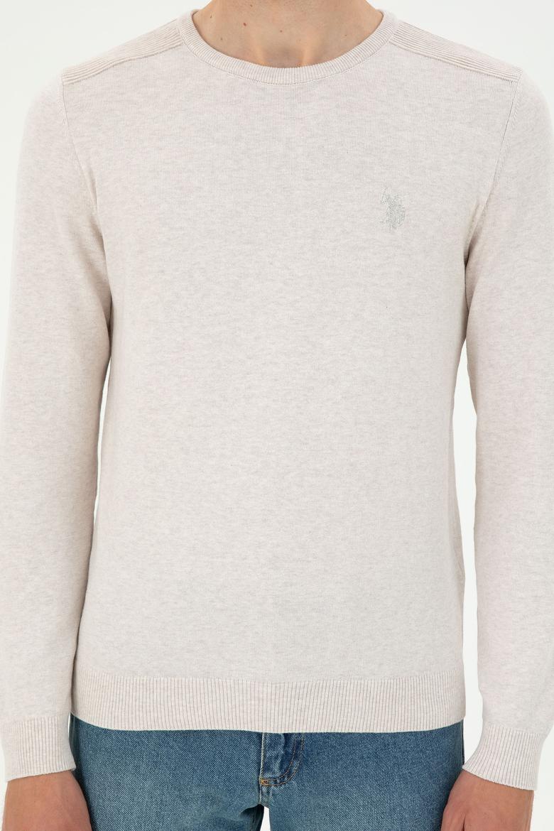 Erkek Taş Melanj Basic Kazak - 50294740001