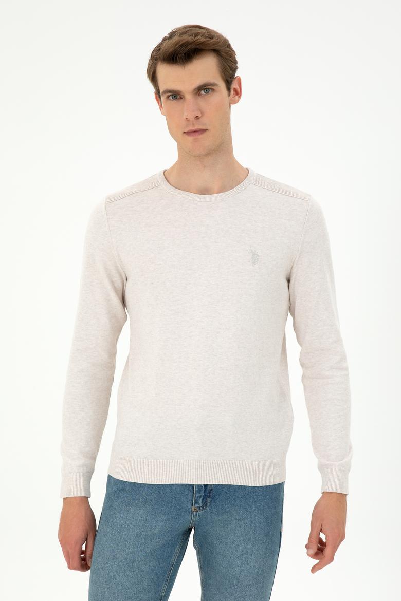 Erkek Taş Melanj Basic Kazak