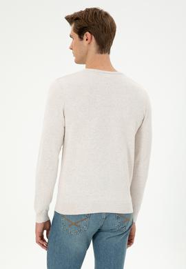 Erkek Taş Melanj Basic Kazak - 50294740001