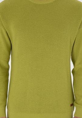 Erkek Regular Fit Bisiklet Yaka Fıstık Yeşili Basic Kazak - 50298267001