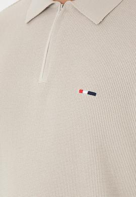 Erkek Regular Fit Yarım Fermuarlı Taş Basic Kazak - 50298266050