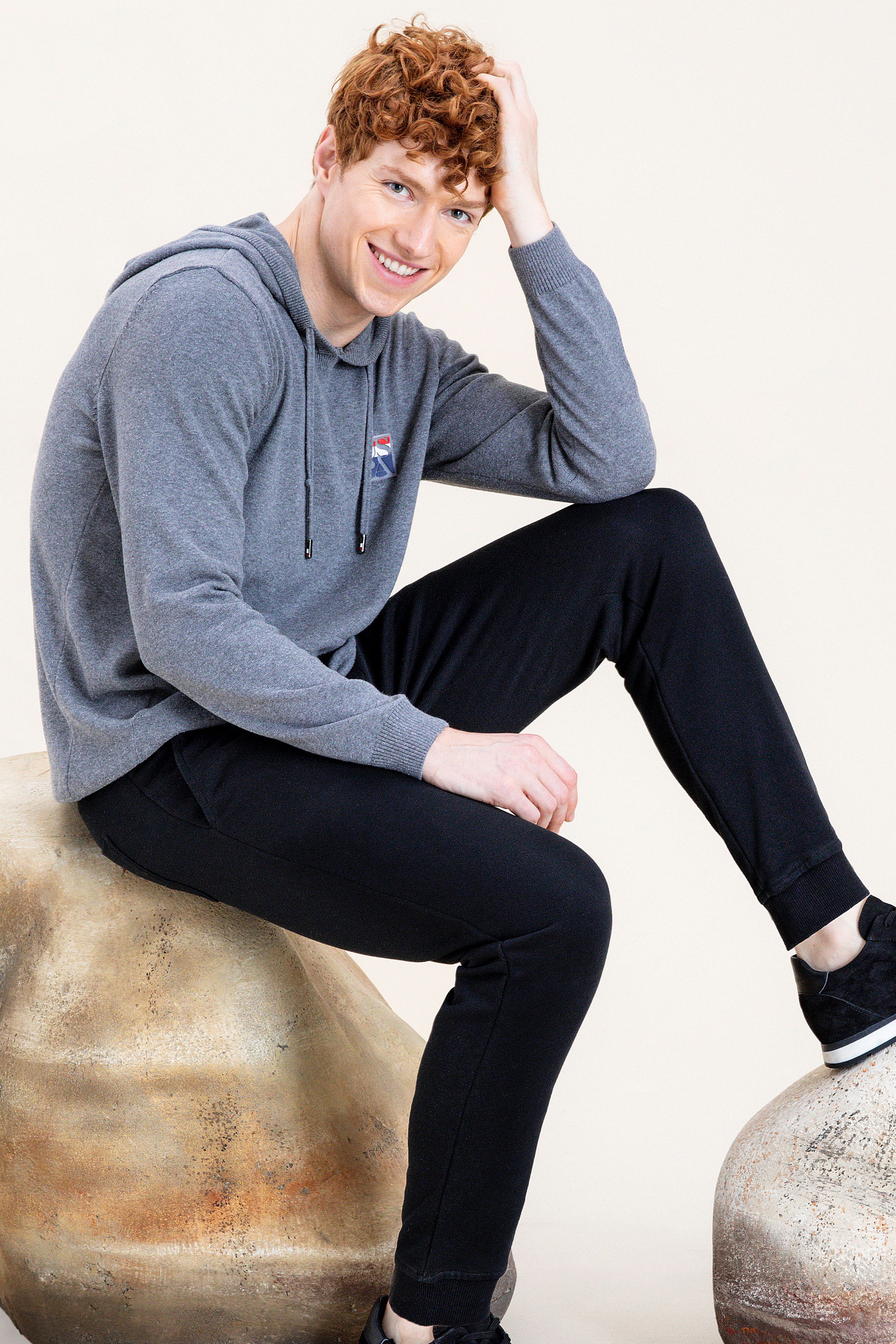 Erkek Gri Sweatshirt - Image 1