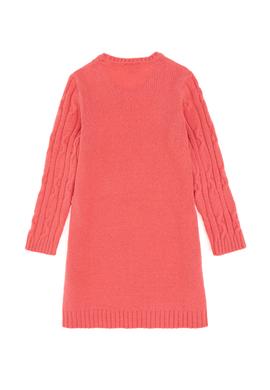 Kız Çocuk Nar Çiçeği Triko Elbise - 50293093013