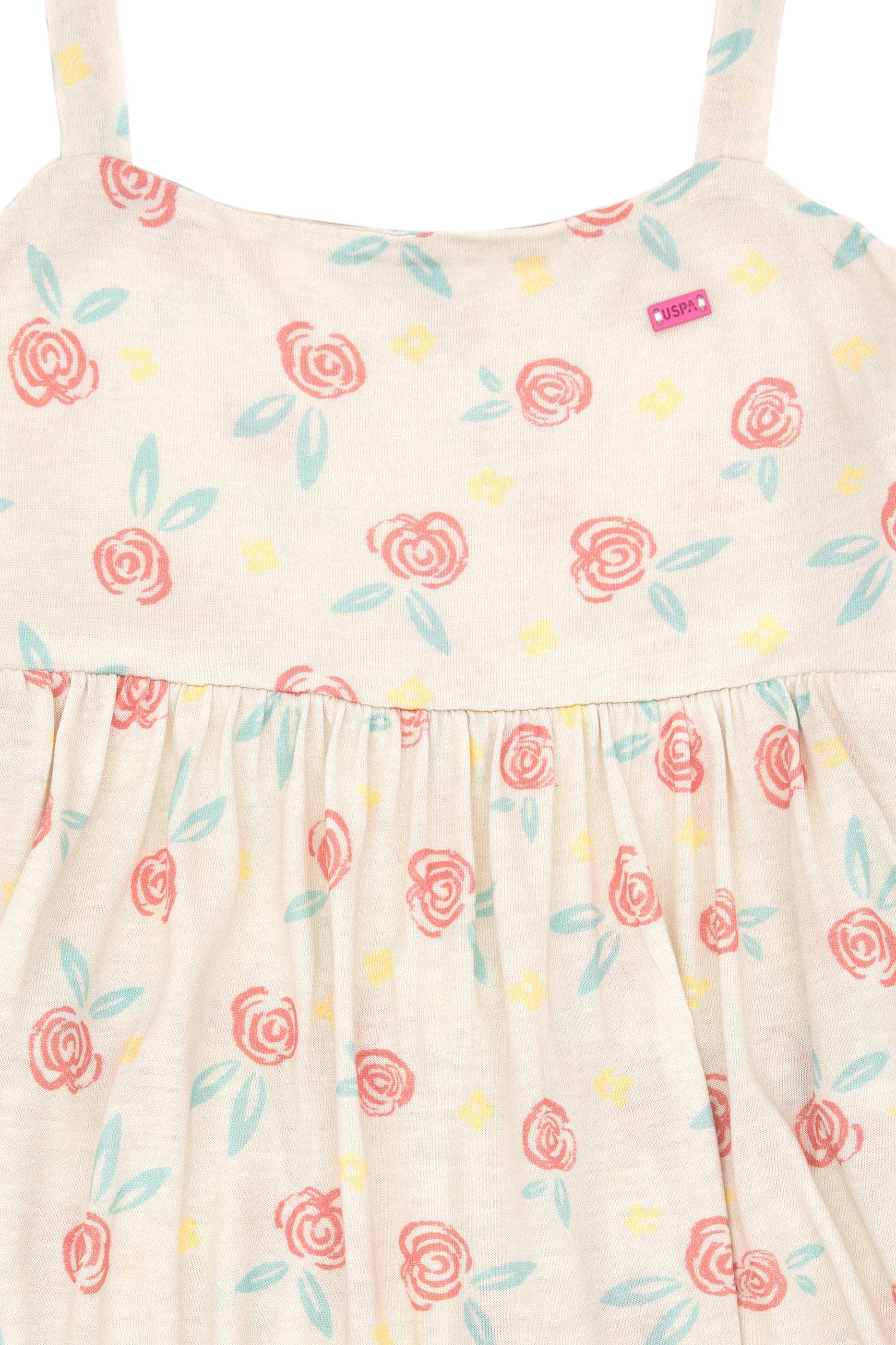 Kız Çocuk Ekru Örme Elbise