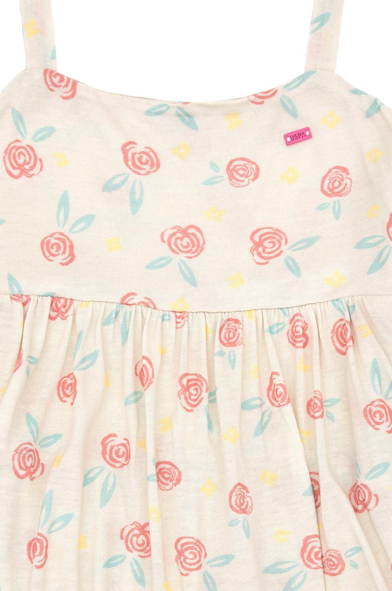 Kız Çocuk Ekru Örme Elbise