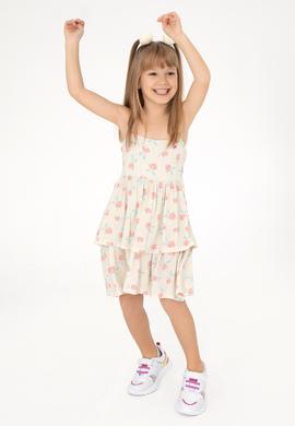 Kız Çocuk Ekru Örme Elbise - 50289160009