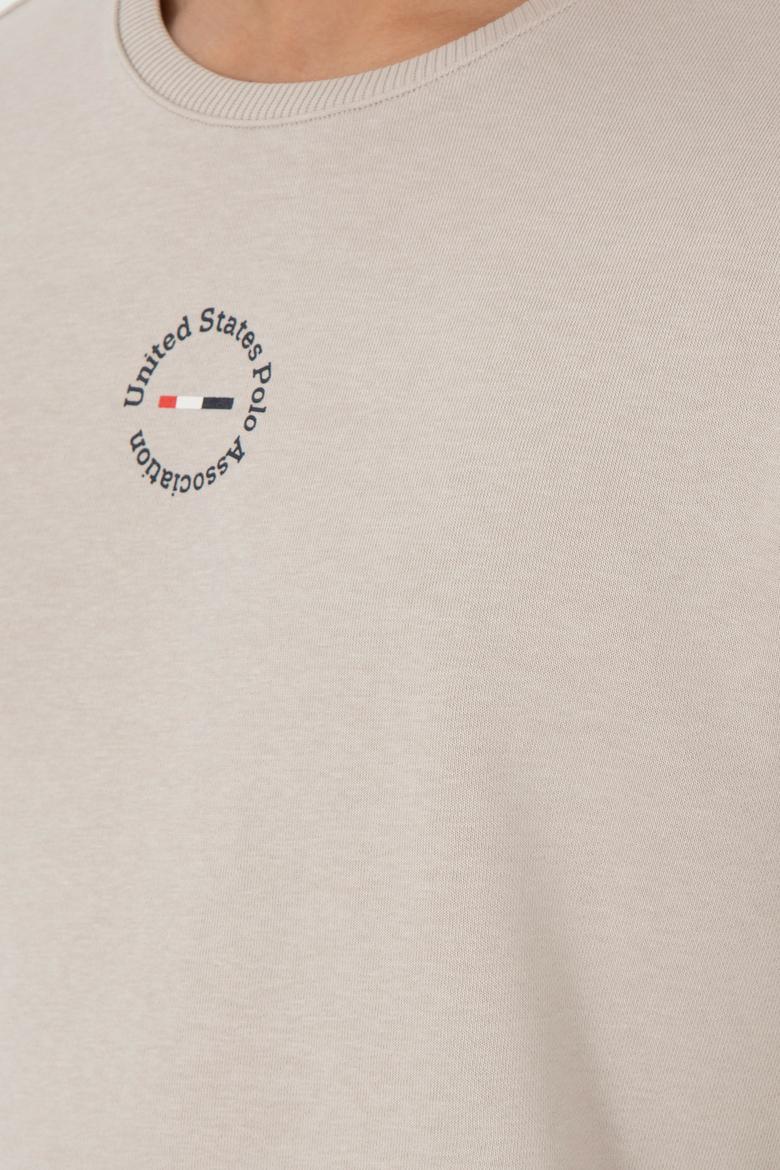 Erkek Regular Fit Bisiklet Yaka Taş Sweatshirt - 50293436079