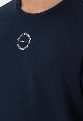 Erkek Regular Fit Bisiklet Yaka Lacivert Sweatshirt - 50293436019