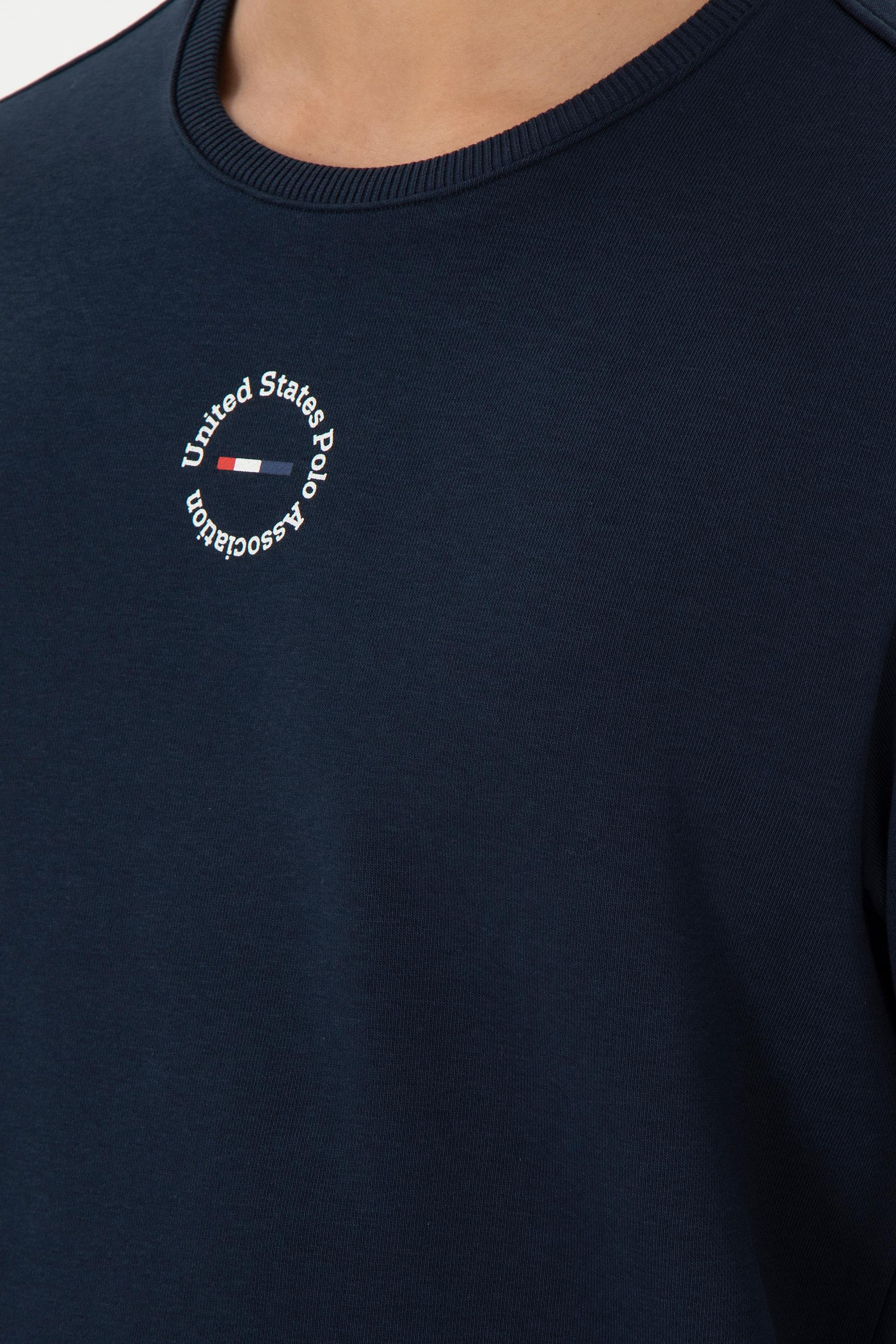 Erkek Regular Fit Bisiklet Yaka Lacivert Sweatshirt