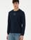 Erkek Regular Fit Bisiklet Yaka Lacivert Sweatshirt