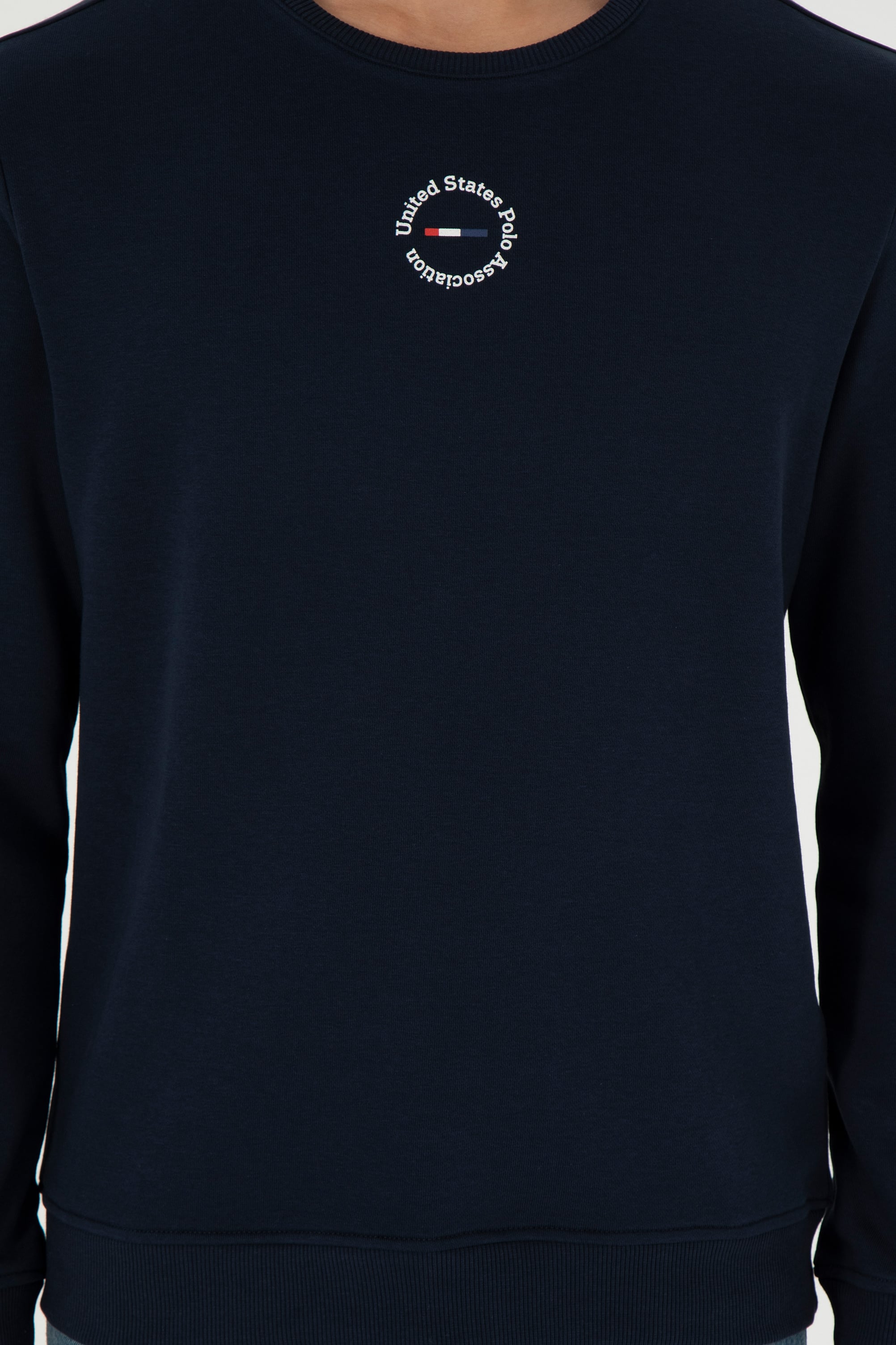 Erkek Regular Fit Bisiklet Yaka Lacivert Sweatshirt - Image 6