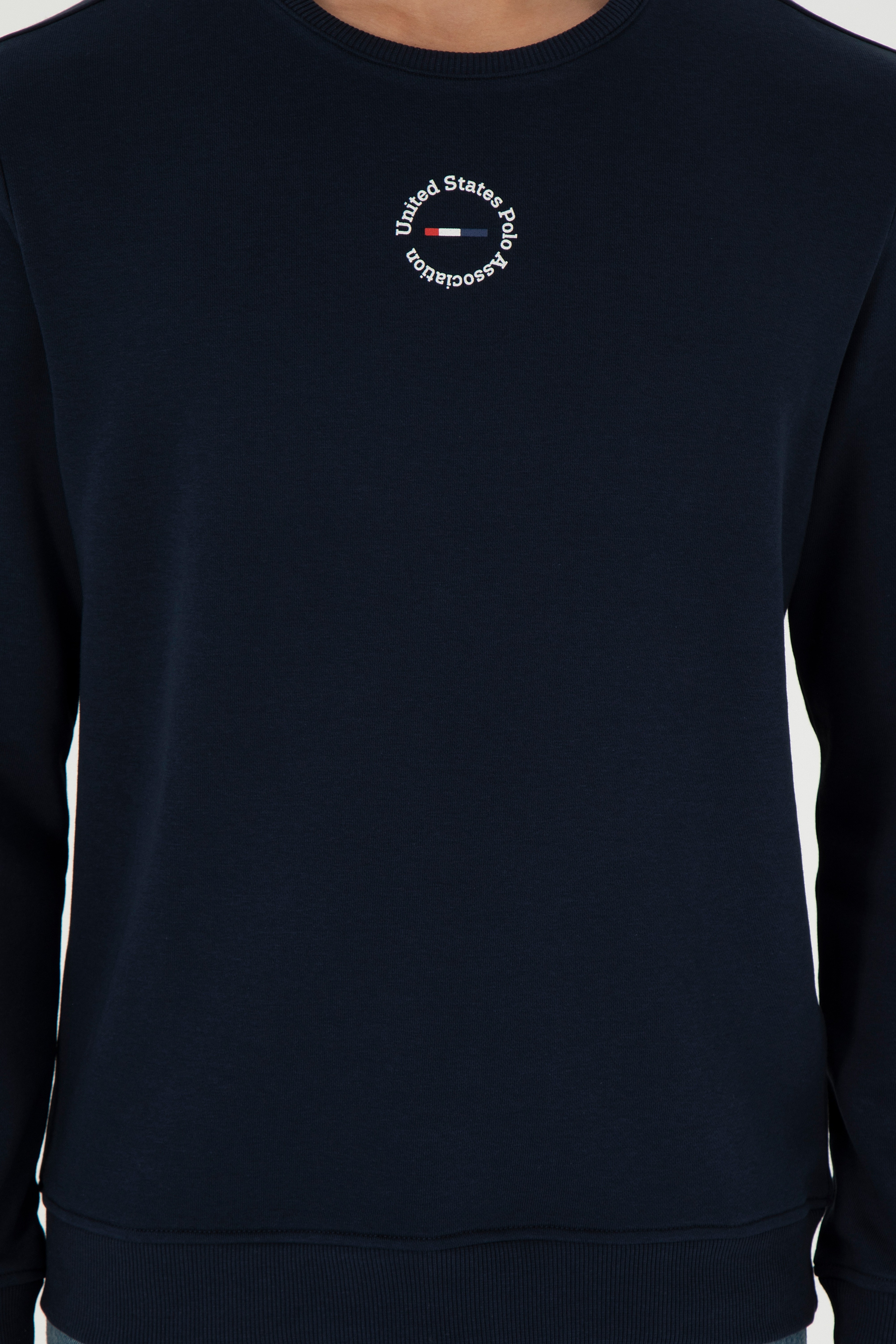 Erkek Regular Fit Bisiklet Yaka Lacivert Sweatshirt