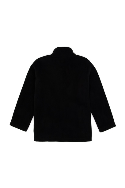 Erkek Çocuk Siyah Fermuarlı Polar Sweatshirt
