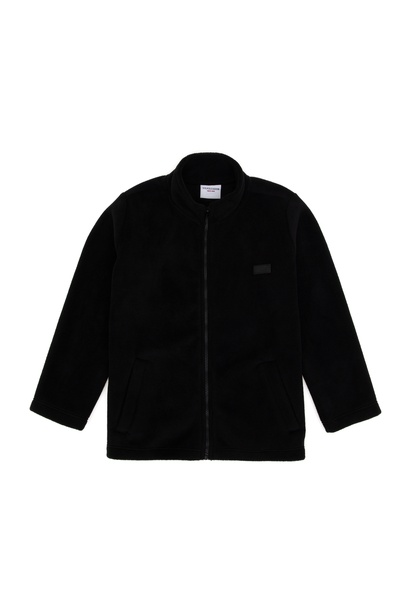 Erkek Çocuk Siyah Fermuarlı Polar Sweatshirt