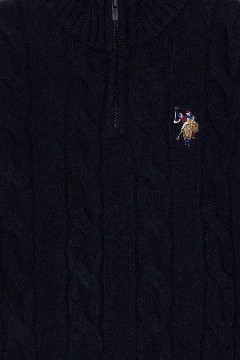 Erkek Çocuk Yarım Fermuarlı Lacivert Kazak - 50297422020