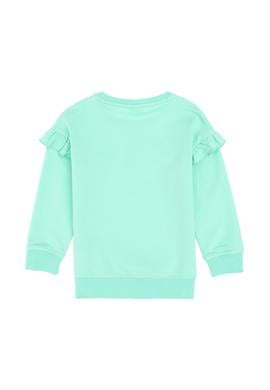 Kız Çocuk Mint Bisiklet Yaka Sweatshirt - 50296389043