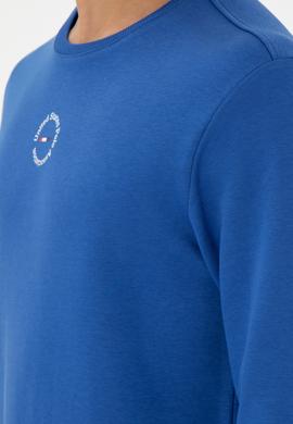 Erkek Regular Fit Bisiklet Yaka Saks Sweatshirt - 50293436027