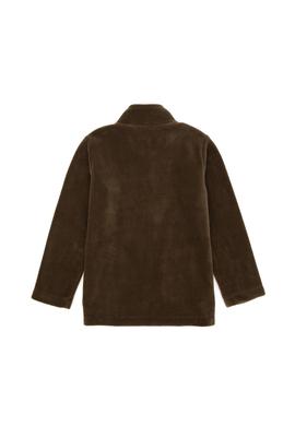 Erkek Çocuk Haki Fermuarlı Polar Sweatshirt - 50293545029