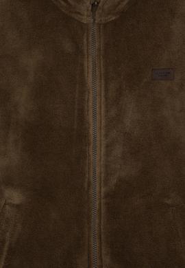 Erkek Çocuk Haki Fermuarlı Polar Sweatshirt - 50293545029