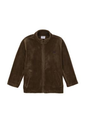 Erkek Çocuk Haki Fermuarlı Polar Sweatshirt - 50293545029