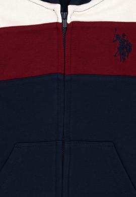 Erkek Çocuk Fermuarlı Kapüşonlu Lacivert Sweatshirt - 50293724007