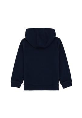 Erkek Çocuk Fermuarlı Kapüşonlu Lacivert Sweatshirt - 50293724007
