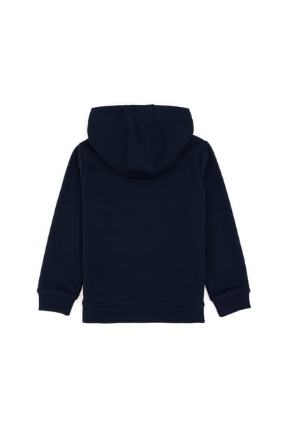 Erkek Çocuk Fermuarlı Kapüşonlu Lacivert Sweatshirt