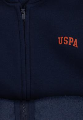 Erkek Çocuk Fermuarlı Lacivert Şardonlu Kapüşonlu Sweatshirt - 50295127023