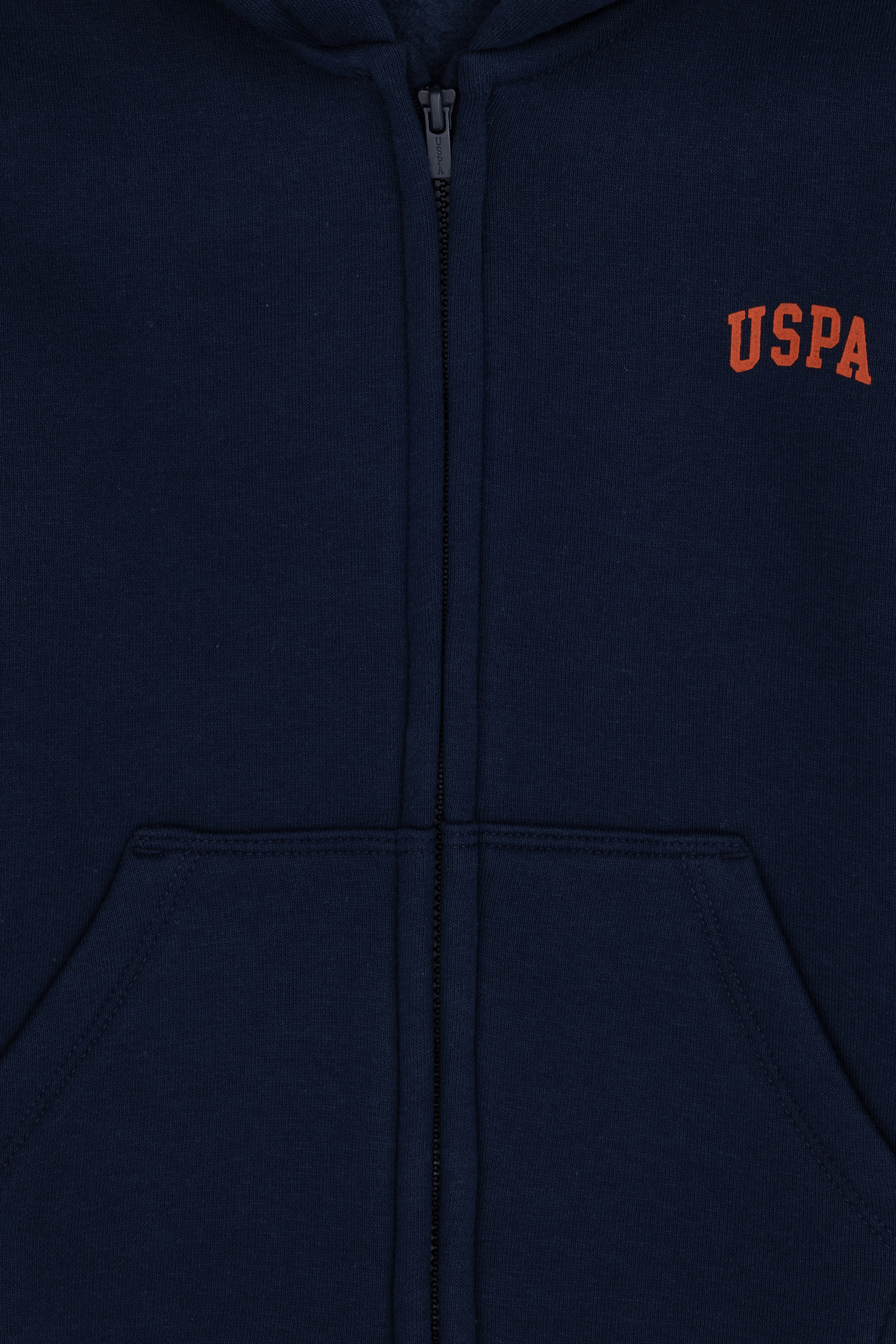 Erkek Çocuk Fermuarlı Lacivert Şardonlu Kapüşonlu Sweatshirt