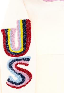 Kız Çocuk Krem Kapüşonlu Sweatshirt - 50298167002